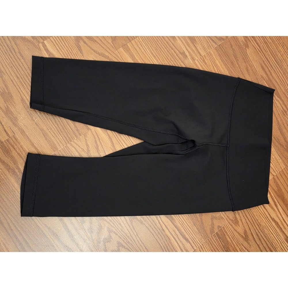 Lululemon Wunder Under High-Rise Crop 21 Black Luxtreme Leggings W6AIOS Size 8